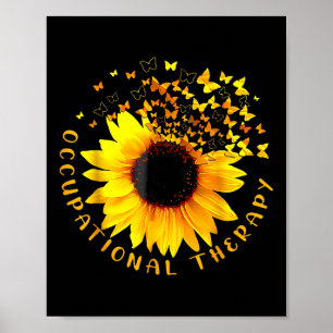 Póster Terapia Ocupacional Sunflower Ot Terapeuta Istantá