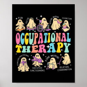 Póster Terapia Ocupacional Terapia Halloween