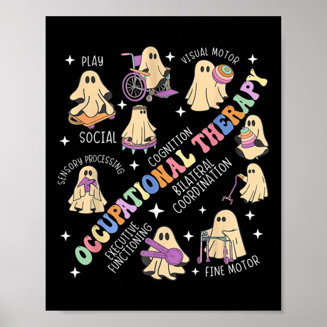 Póster Terapia Ocupacional Terapia Terapia Halloween Se T (Frente)