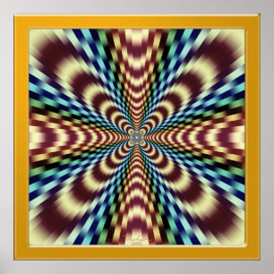 Póster Terapia óptica hipnótica de la vibración