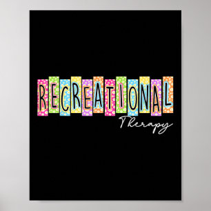 Póster Terapia Recreativa Retro De Vuelta A La Escuela Co