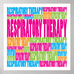 Póster Terapia Respiratoria Colorida