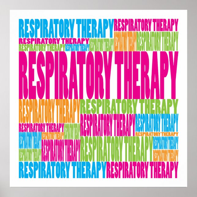 Póster Terapia Respiratoria Colorida (Frente)