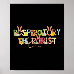 Póster Terapia respiratoria de Semana Santa Rt Bunny Ear