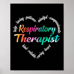 Póster Terapia Respiratoria Palabra del Corazón Nube Acua