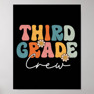 Póster Tercer Grado Crew De Vuelta a la Escuela Maestros