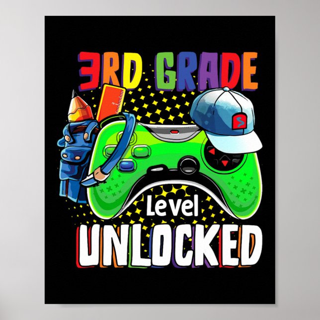 Póster Tercer Grado Desbloqueada Ck To School Video Game (Frente)