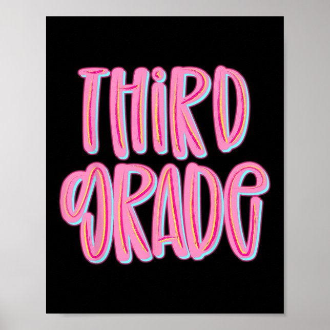 Póster Tercer Grado Equipo Profesores Estudiantes De Terc (Frente)