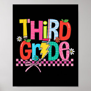 Póster Tercer Grado Regreso a la Escuela 3er Grado Coquet