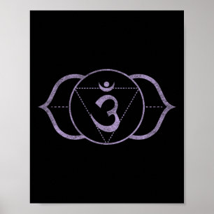 Póster Tercer Ojo Chakra Ajna – Meditación de Yoga Kundal