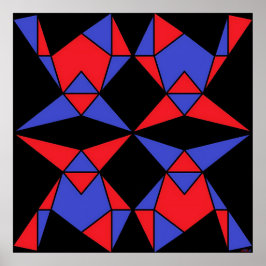 Póster Tercer trinidad de triángulos abstractos Ken Gage