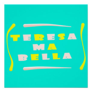 Póster Teresa Bella hizo su mezcla de colores