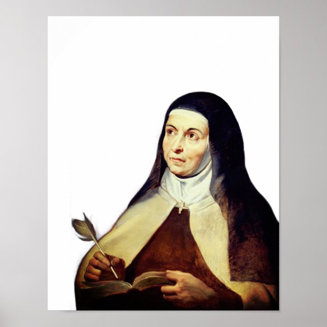 Póster Teresa de Ávila por Rubens (Frente)