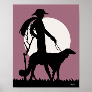 Póster Teresa en rosa