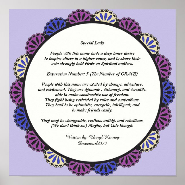 Póster Teresa Segunda parte del Poster Significativo (Frente)