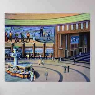 Póster Terminal de la estación de la unión de Cincinnati