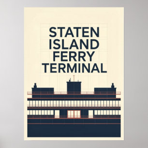 Póster Terminal de la ferry de Staten Island