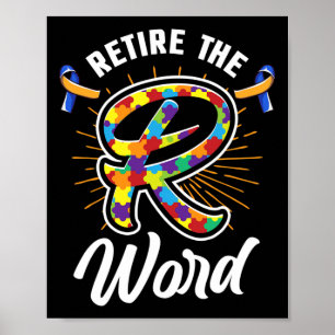 Póster Terminar con el síndrome de Down Word R y la conci