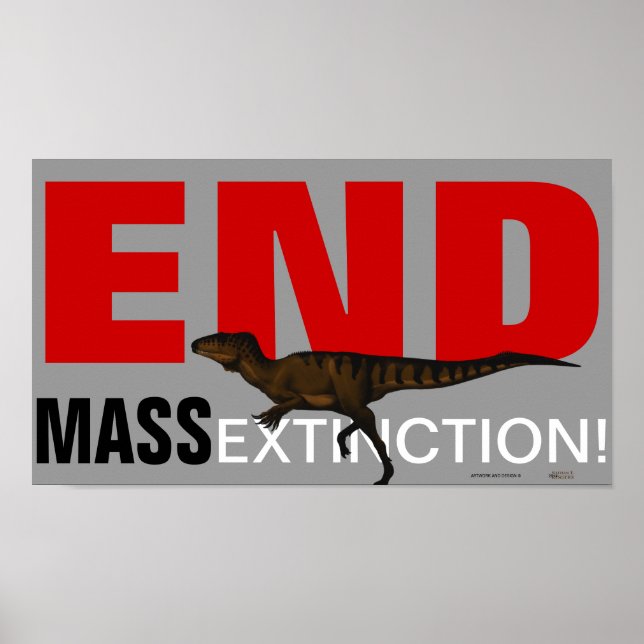 Póster ¡Terminar con la extinción masiva! - Poster de Aus (Frente)