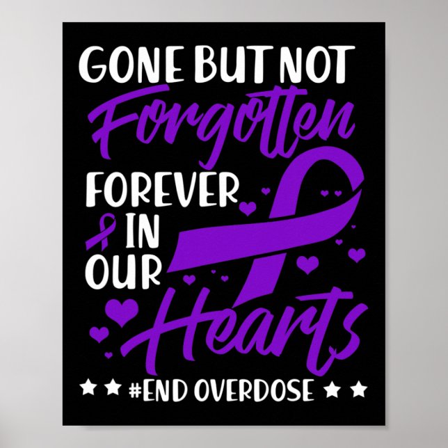 Póster Terminar con la Sobredosis Memorial de un Ser Quer (Frente)