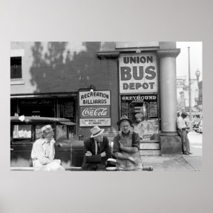 Póster Término de autobuses: 1938