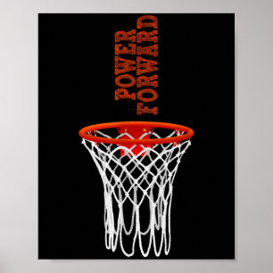 Póster Términos del baloncesto Word Power Forward G