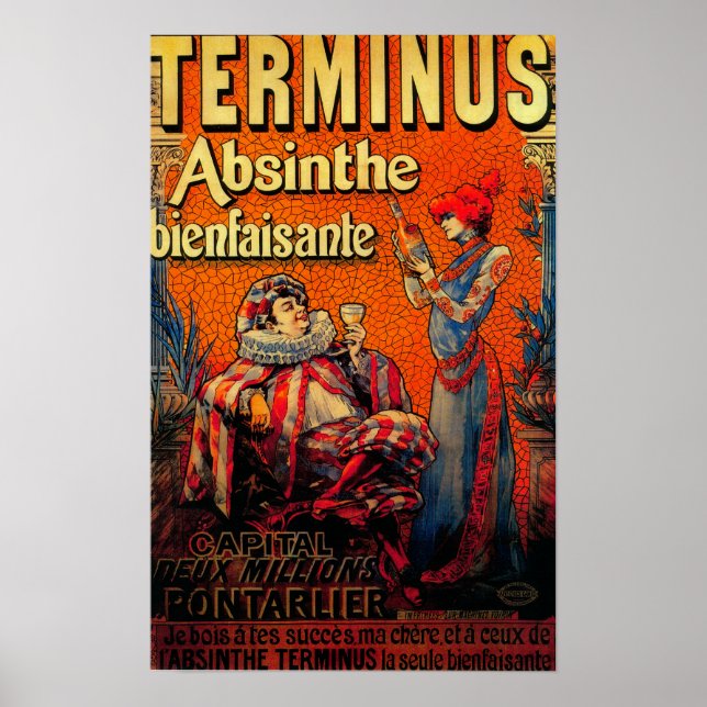 Póster Terminus Absinthe Vintage PosterEurope (Frente)