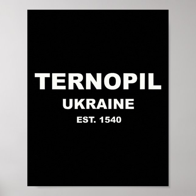 Póster Ternópil Ucrania  (Frente)