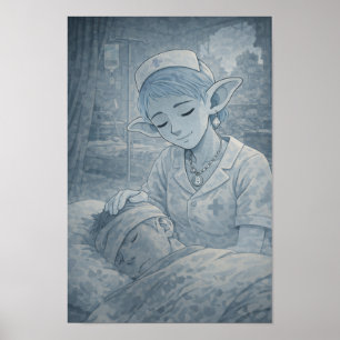Póster Ternura / Enfermera / Hospital