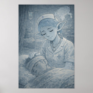 Póster Ternura / Enfermera / Hospital