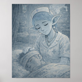 Póster Ternura / Enfermera / Hospital 