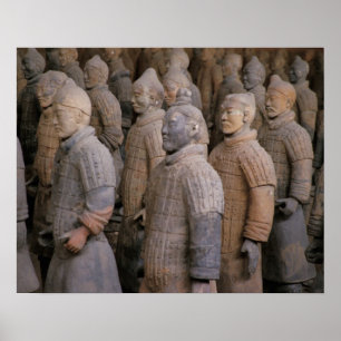 Póster Terra Cotta warriors in Emperor Qin Shihuang's