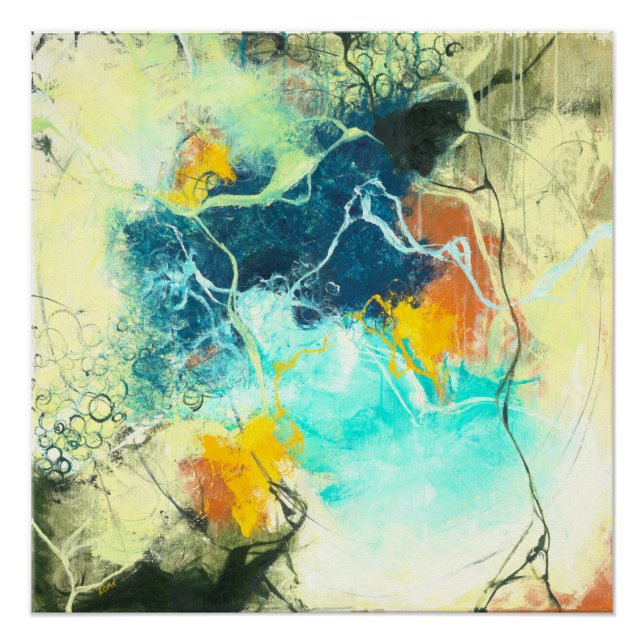 Póster Terra - Diseño Resumen Verde (Anverso)