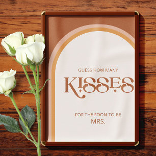 Póster Terracotta Arch adivina cuántos besos juego de nov