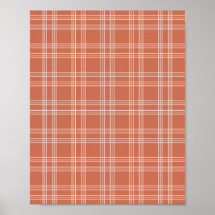 Póster Terracotta Gingham