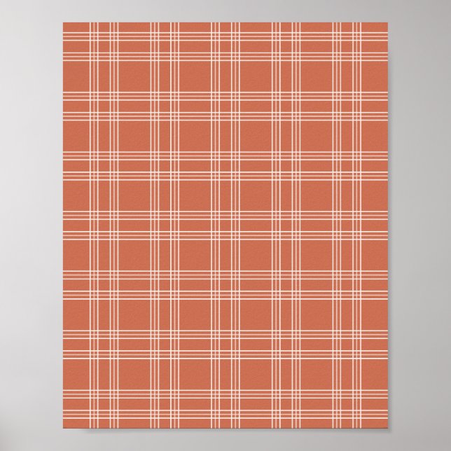 Póster Terracotta Gingham (Frente)