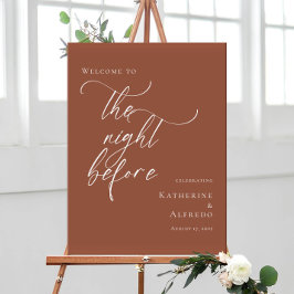 Póster Terracotta La noche antes del ensayo bienvenida