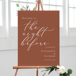 Póster Terracotta La noche antes del ensayo bienvenida