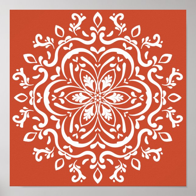 Póster Terracotta Mandala (Frente)