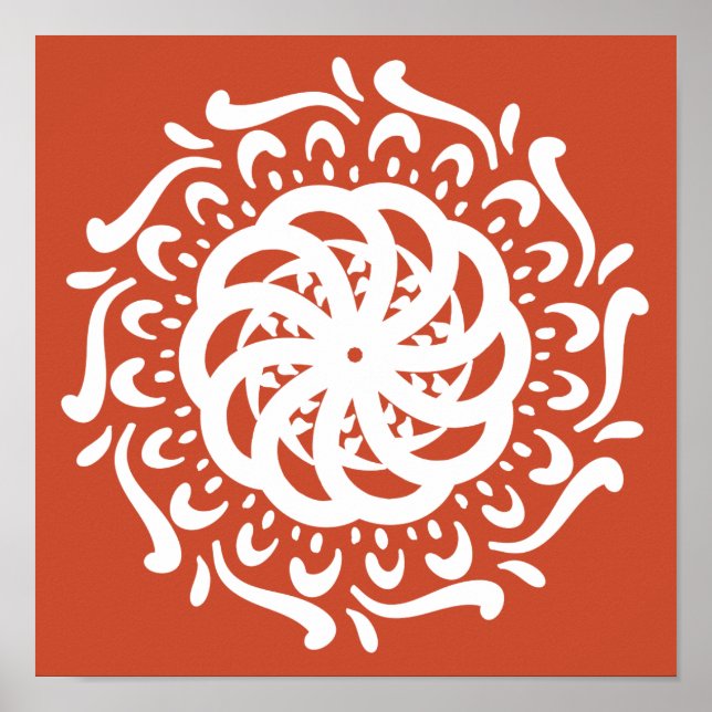 Póster Terracotta Mandala (Frente)