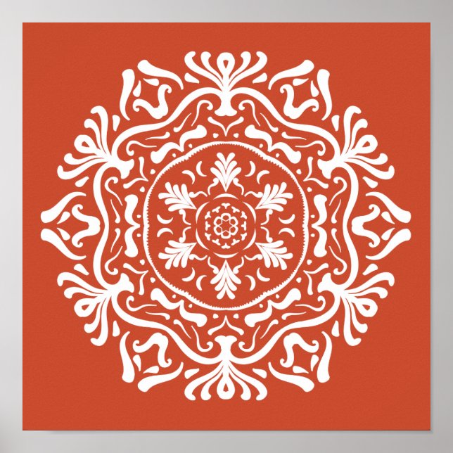 Póster Terracotta Mandala (Frente)