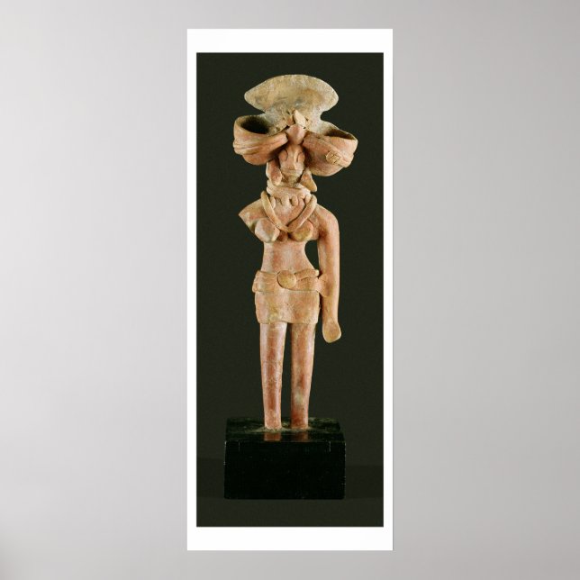 Póster Terracotta Mother Goddess, Mohenjodaro, 2300-1750 (Frente)