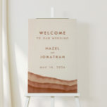Póster Terracotta Ombre | Bienvenida Minimalista del Boho<br><div class="desc">Señales de bienvenida suaves de boda de terracota, parte de nuestra colección de papelería moderna de color acuático de colores suaves. Con tonos neutros de color crudo a roya a naranja quemado, reminiscentes de los desiertos de arcilla, aplicados en trazos de pintura de agua rica, a juego con el texto...</div>