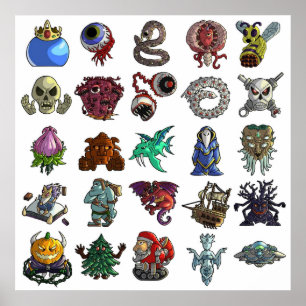 Póster Terrarias All Boss