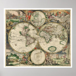 Póster Terrarum Orbis Tabula