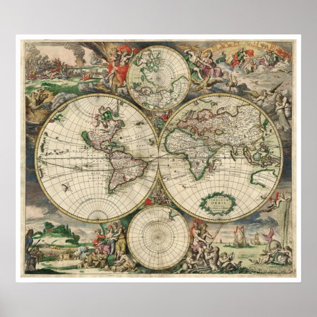 Póster Terrarum Orbis Tabula (Frente)