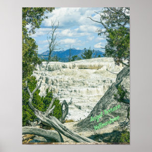 Póster Terraza Angel de piedra amarilla en el Parque Naci