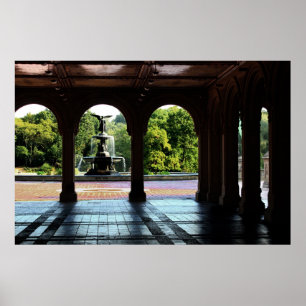 Póster Terraza Bethesda en New York Central Park Foto