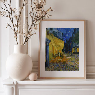 Póster Terraza de Café por la Noche Vincent van Gogh