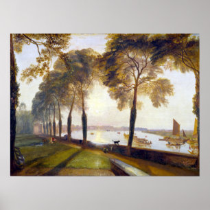 Póster Terraza de José Mallord Guillermo Turner Mortlake